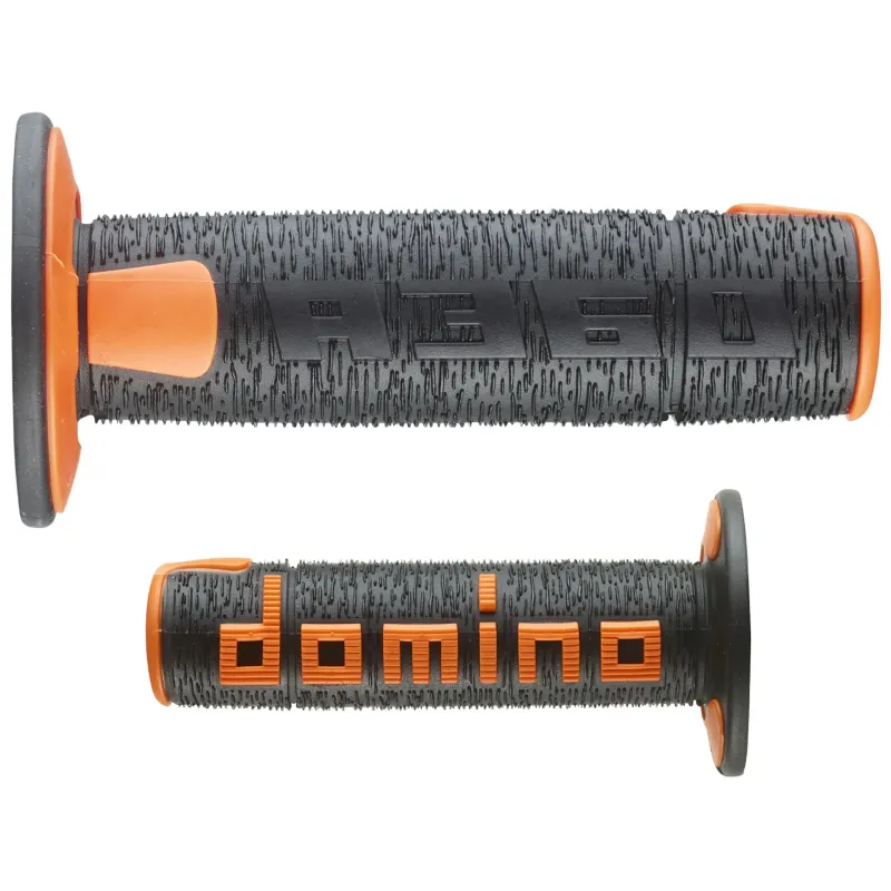 Juego de puños Domino negros-naranjas Off Road A36041C4045A7-0