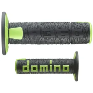 Juego de puños Domino negros-verdes Off Road A36041C4044A7-0