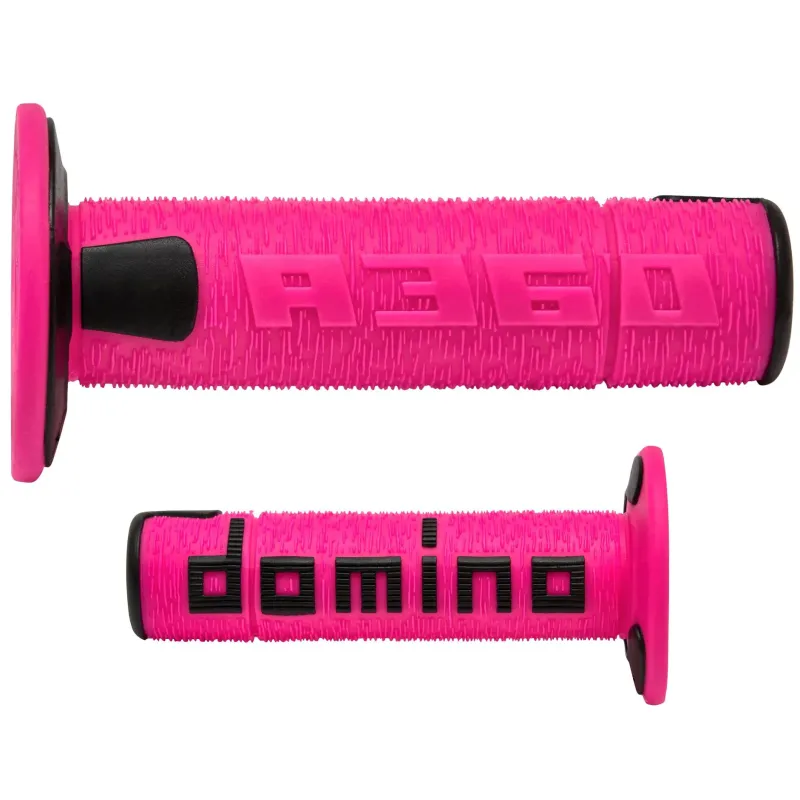 Puños Domino A360 Offroad Fucsia negr