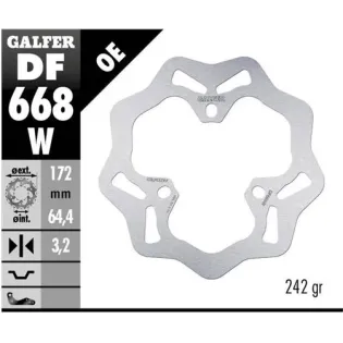 Disco freno moto Galfer Wave fijo 172x3.2mm DF668W