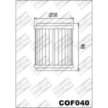 Filtro de aceite Champion para moto COF040