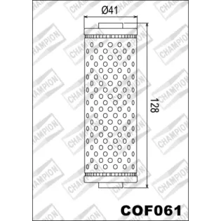 Filtro de aceite Champion para moto COF061
