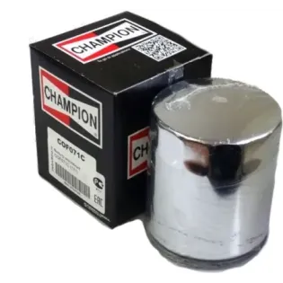 Filtro de aceite Champion para moto acabado cromado COF071C