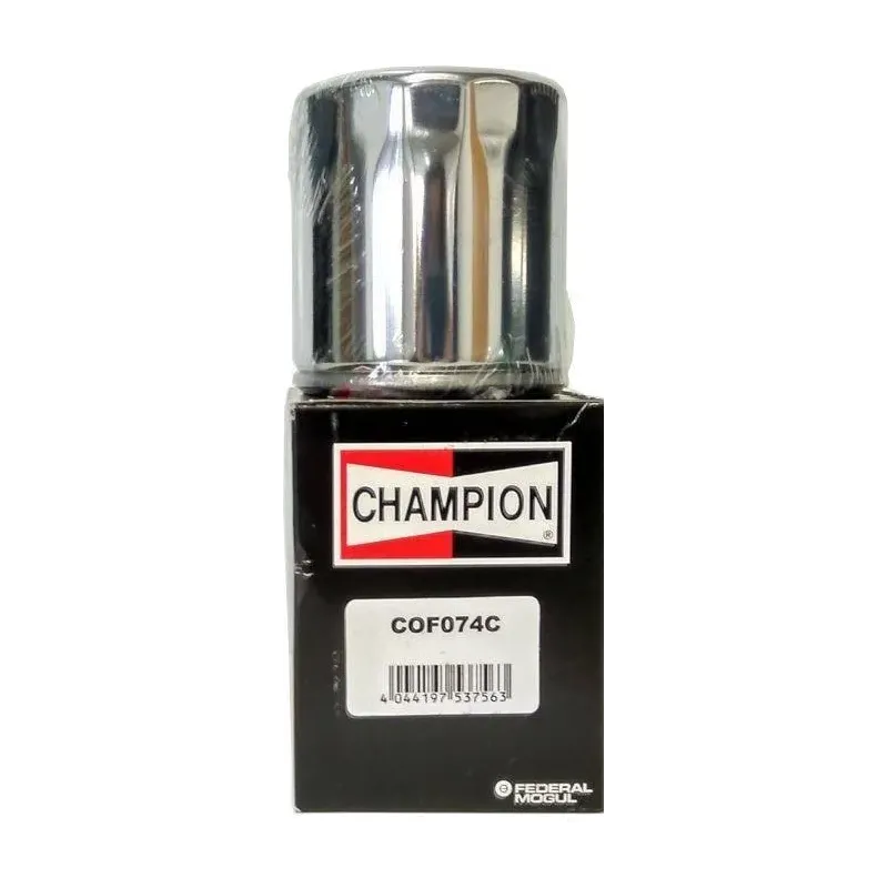 Filtro de aceite Champion para moto acabado cromado COF074C