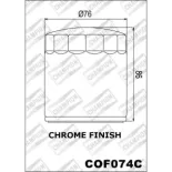 Filtro de aceite Champion para moto acabado cromado COF074C