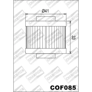 Filtro de aceite Champion para moto COF085
