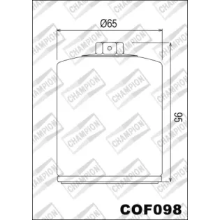 Filtro de aceite Champion para moto COF093