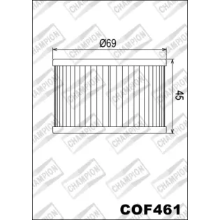 Filtro de aceite Champion para moto COF461