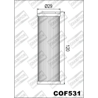 Filtro de aceite Champion para moto COF531