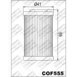 Filtro de aceite Champion para moto COF555