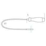 Dedo magnético flexible KING TONY 212118 para taller moto 565 mm