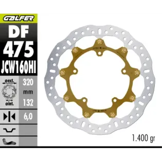 Disco de freno W Floatech 320X6mm Kashima