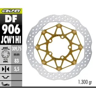 Disco de freno Galfer  W Floatech 310X5,5mm Kashima (Cometicion uso exclusivo) 