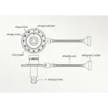 Llave de apriete angular 1/2 King Tony 34440A 0–360° para moto y coche
