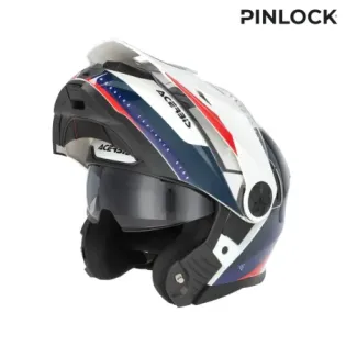Casco modular Acerbis Rider Graphic 0026577.034 blanco/azul/rojo ECE 22.06 P/J