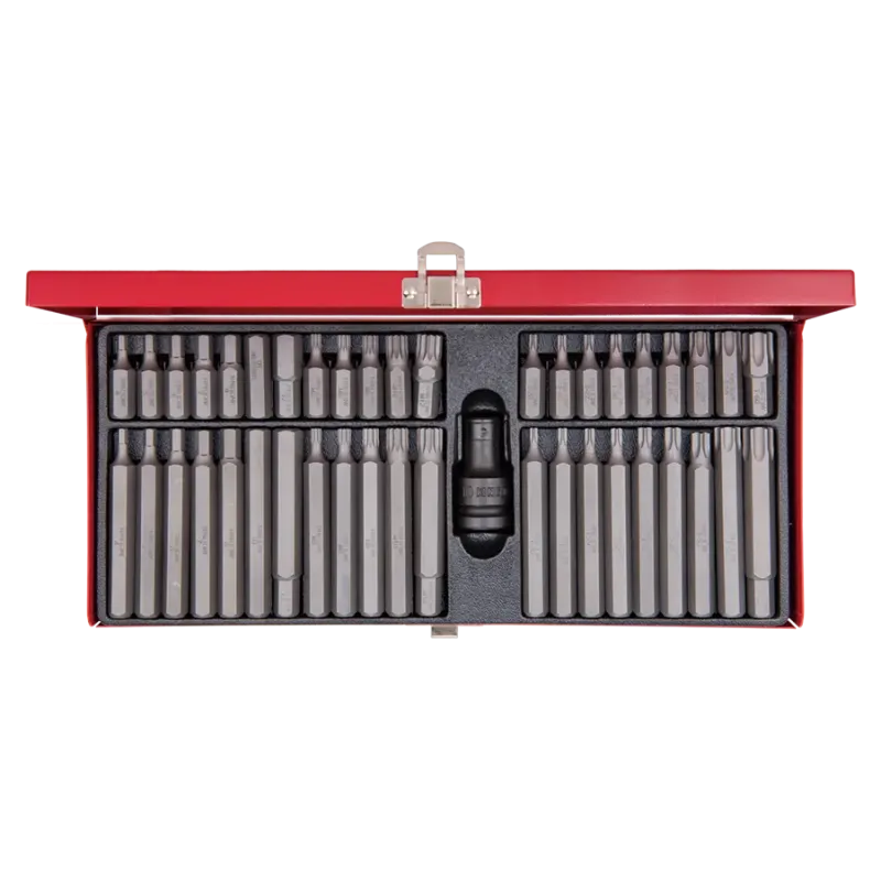 Caja de puntas de impacto 10 mm King Tony 1043CQ 43 piezas (Hex, Torx, Ribe)