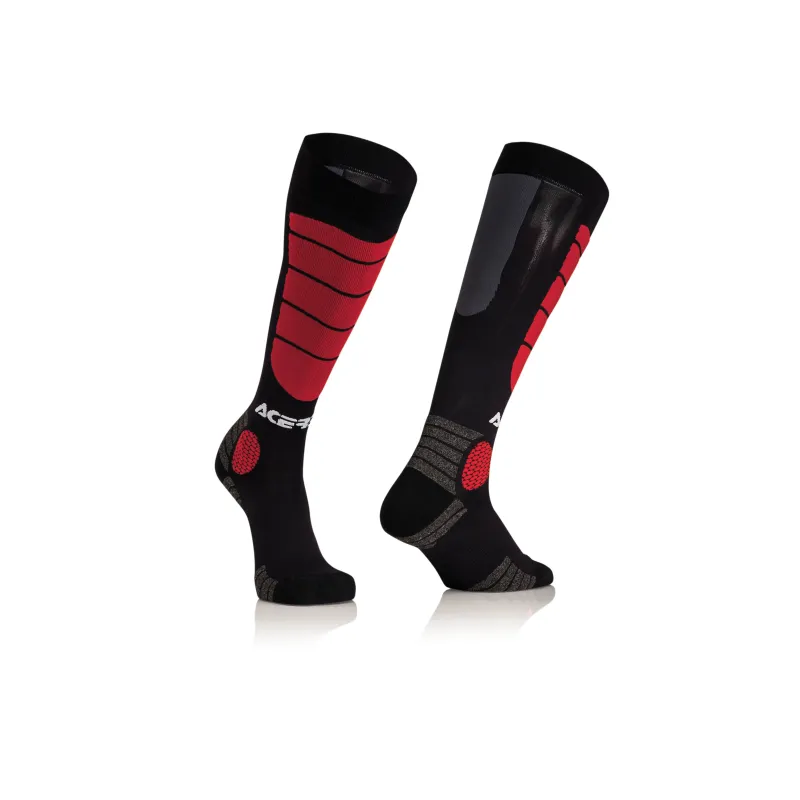 Calcetines Acerbis Impack  negro y rojo 0021633.323