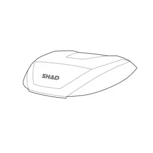 Tapa completa SHAD maleta moto SH59X embellecedor aluminio D1B59T0R