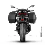 Fijación lateral 3P System SHAD K0Z995IF para Kawasaki Z900 2025–2026