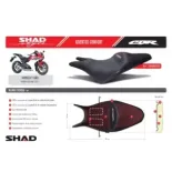 Asiento confort SHAD para moto Honda CBR 600F 2011 2012 SHH0B6201