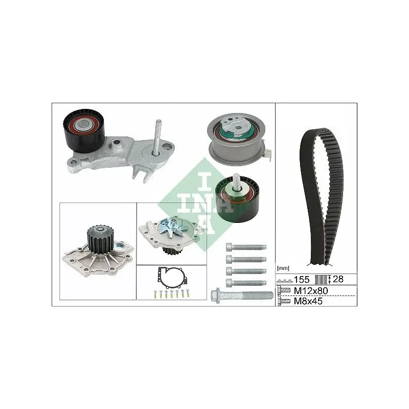 Schaeffler INA 530 0762 30 Bomba de agua + kit correa distribución