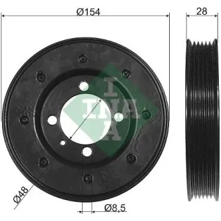 Schaeffler INA 544 0081 10 Polea, cigüeñal