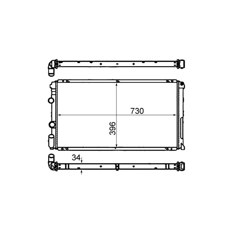 MAHLE CR 204 000S Radiador, refrigeración del motor