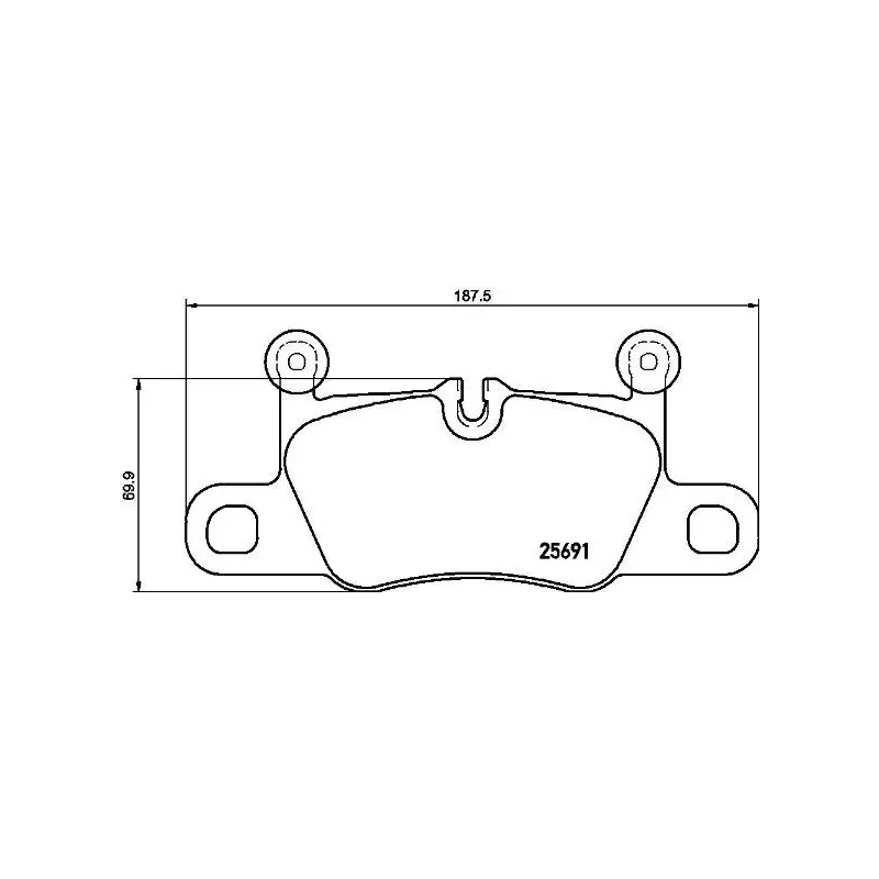 BREMBO P 65 031 Juego de pastillas de freno