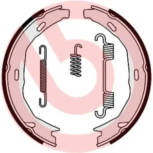 BREMBO S 50 522 Juego de zapatas de frenos, freno de estacionamiento