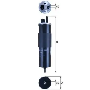 MAHLE KL 831/11 Filtro combustible