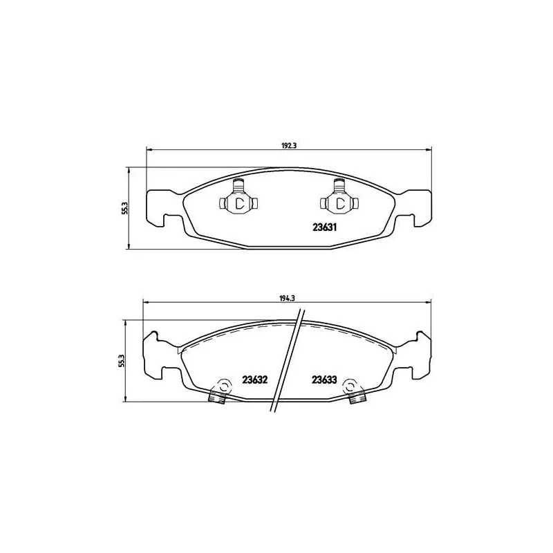 BREMBO P 37 005 Juego de pastillas de freno