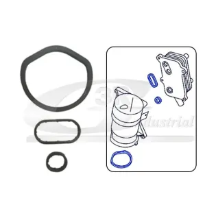 3RG 76509 Juego de juntas, radiador de aceite