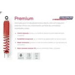 Pareja amortiguadores traseros mono tubo recambio estándar Honda MSX 125 / MSX 125 SF Negr