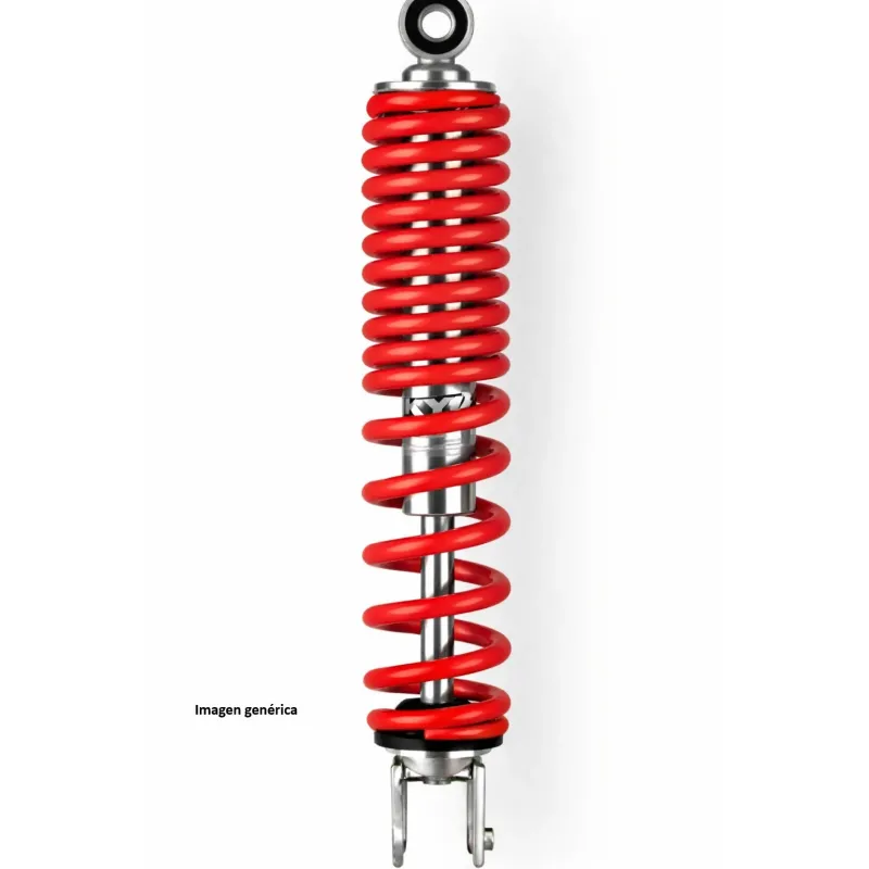 Amortiguador trasero KYB para Yamaha YZF R125 rojo. Repuesto KYB, tact