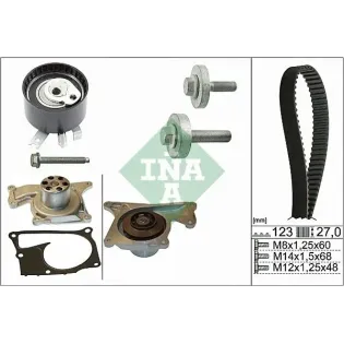 Schaeffler INA 530 0197 32 Bomba de agua + kit correa distribución