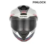 Casco modular Acerbis Rider Graphic 0026577.034 blanco/azul/rojo ECE 22.06 P/J