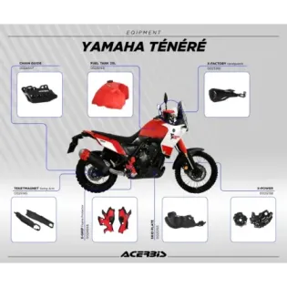 Pack Protecciones Acerbis Yamaha Tenere 700 Rally Edition , Motor, carter chasis &basculante