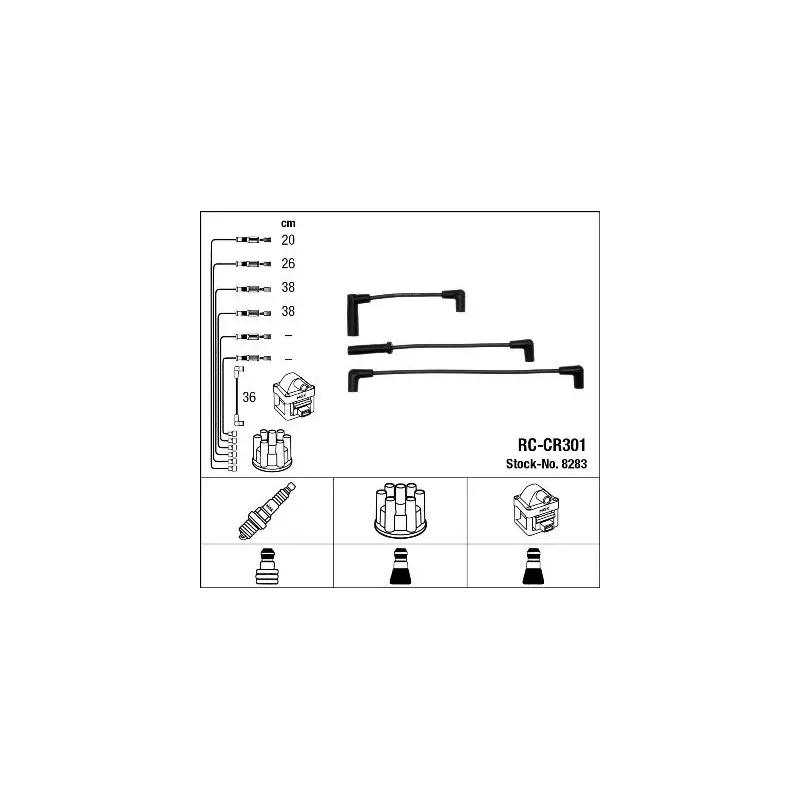 NGK 8283 Juego de cables de encendido