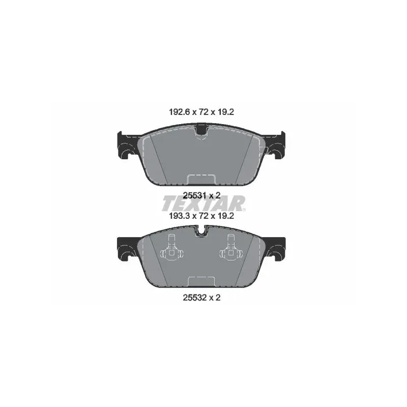 TEXTAR 2553101 Juego de pastillas de freno