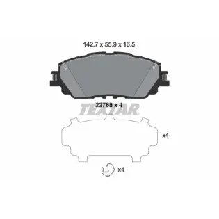 TEXTAR 2276801 Juego de pastillas de freno