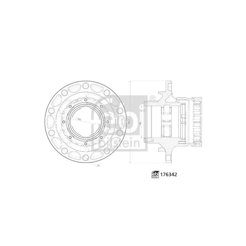 FEBI BILSTEIN 176342 Buje de rueda
