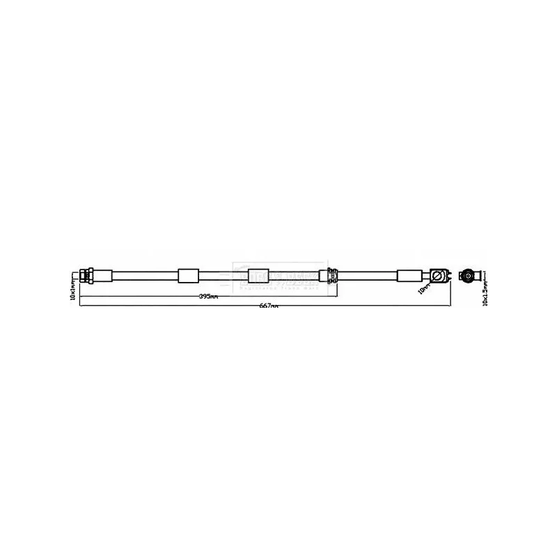 BORG & BECK BBH8380 Tubo flexible de frenos