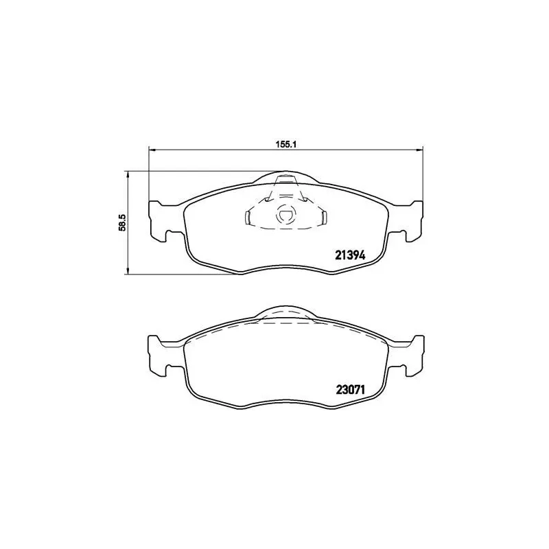 BREMBO P 24 037 Juego de pastillas de freno