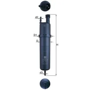 MAHLE KL 1131 Filtro combustible