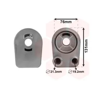 VAN WEZEL 43003607 Radiador de aceite, aceite motor