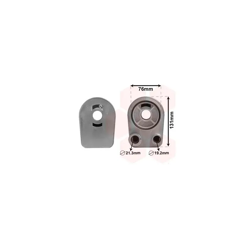VAN WEZEL 43003607 Radiador de aceite, aceite motor