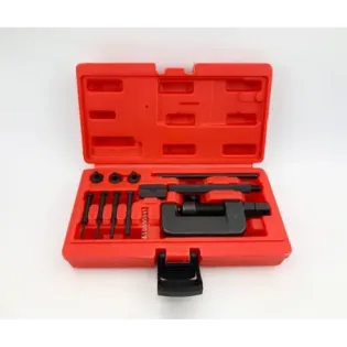Cortador remachador de cadenas moto Toolhub 2840 428–530 con punzones 2,2–3,8 mm