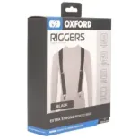 Tirantes moto Oxford Riggers CA050 negro 50 mm ajustables 400–750 mm