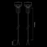 Luz de posición moto trasera Oxford Run Light – LED auxiliar, aluminio