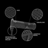 Puños calefactables moto Oxford HotGrips Pro 2.0 Sports EL402 22 mm con controlador integr